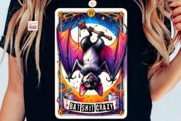 Bat Tarot Card PNG Bat Shit Crazy