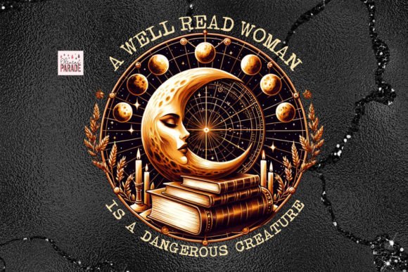 Celestial Feminist Png Bookish Clipart