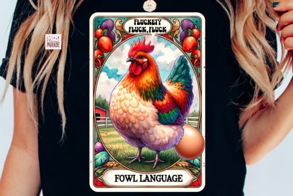 Chicken Tarot Card PNG Fowl Language: A Unique Digital Asset for Strategic Creativity
