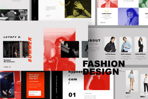 FASHION DESIGN Powerpoint Template: Elevate Your Brand with Professional Elegance