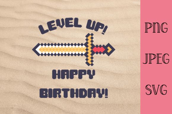 Level Up Happy Birthday Design 2