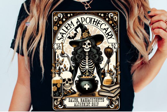 Salem Apothecary Witch Tarot Card PNG: A Digital Design for Creative Expression